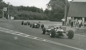 Belgium? Unidentified Racetrack Car Racing Old Photo 1960's