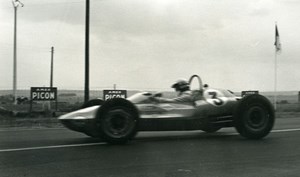 Belgium? Unidentified Racetrack Car Racing Old Photo 1960's