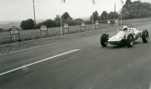 Belgium? Unidentified Racetrack Car Racing Old Photo 1960's