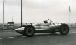 Belgium? Unidentified Racetrack Car Racing Old Photo 1960's