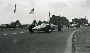 Belgium? Unidentified Racetrack Car Racing Old Photo 1960's