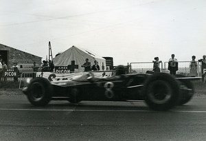 Belgium? Unidentified Racetrack Car Racing Old Photo 1960's