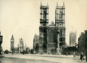 United Kingdom Westminster Abbey Old Photo Print Frith 1900