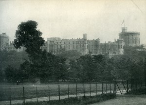 United Kingdom Windsor Castle Old Photo Print 1900