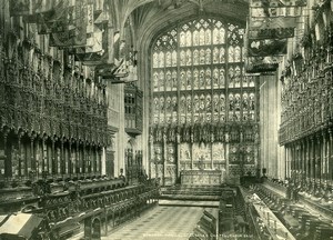 United Kingdom Windsor Castle St Georges Chapel Old Photo Print Frith 1900