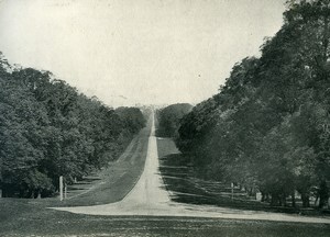 United Kingdom Windsor Castle Long Walk Old Photo Print Frith 1900