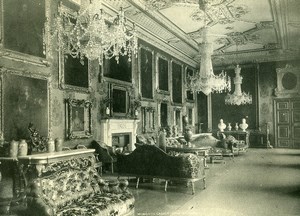 United Kingdom Windsor Castle Vandyke Room Old Photo Print 1900