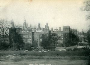 United Kingdom Eton College Panorama Old Photo Print Frith 1900