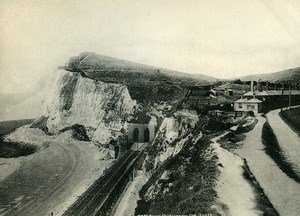 United Kingdom Dover Shakespeare Cliff Douvres Old Photo Print Frith 1900