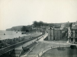 United Kingdom Dawlish Panorama Beach Seaside Old Photo Print Frith 1900