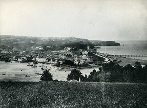 United Kingdom Teignmouth panorama Old Photo Print 1900