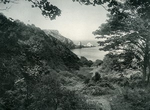 United Kingdom Torquay Anstey's Cove Seaside Old Photo Print Frith 1900