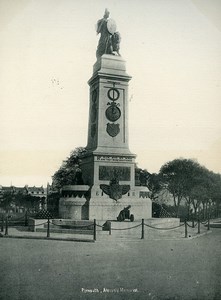 United Kingdom Plymouth Armada Memorial Old Photo Print 1900