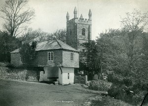 United Kingdom Cornwall Truro Kenwyn Parish Church Old Photo Print 1900