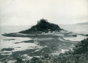 Cornwall St. Michael's Mount near Penzance Old Photo Print 1900