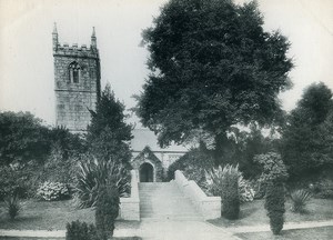 United Kingdom Cornwall Penzance Gulval Church Old Photo Print 1900