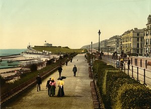 United Kingdom Eastbourne Wish Tower Seaside Old Photo Photochrom 1900