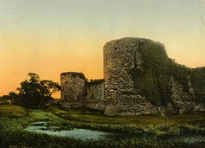 United Kingdom Pevensey Castle East Sussex Old Photo Photochrom 1900