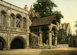 United Kingdom Canterbury Norman Staircase Old Photo Photochrom 1900