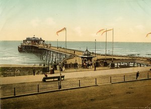 United Kingdom Hastings the Pier Belle Epoque Old Photo Photochrom 1900