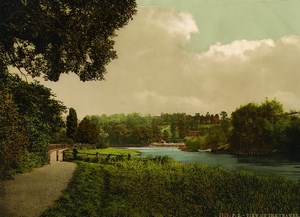 United Kingdom London Richmond? View on the Thames Old Photo Photochrom 1900