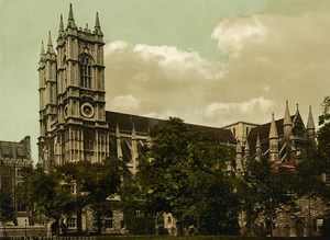 United Kingdom London Westminster Abbey Old Photo Photochrom 1900