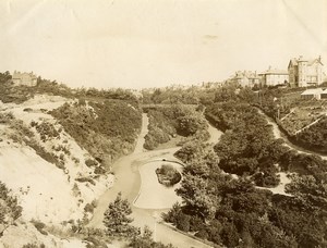 United Kingdom Bournemouth Gardens pond Old Photo 1890