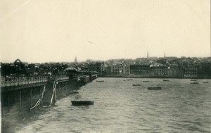 United Kingdom Isle of Wight Ryde Seafront Pier Old Photo print 1900