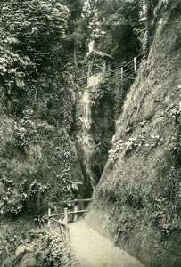 United Kingdom Isle of Wight Shanklin Chine Waterfall Old Photo print 1900