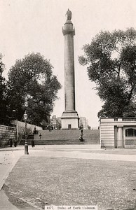 United Kingdom London Londres Duke of York Column Old Photo 1900