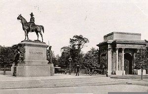 United Kingdom London Londres Welligton Monument Old Photo 1900