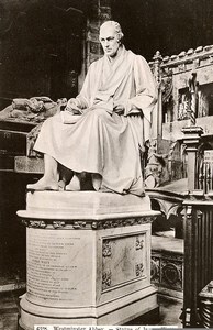 United Kingdom London Westminster Abbey Statue of James Watt Old Photo 1900