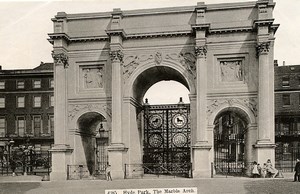 United Kingdom London Londres Hyde park the Marble Arch Old Photo 1900