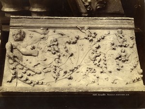 France Versailles Castle Sculpture Frieze Renaissance Panel Old Photo 1880