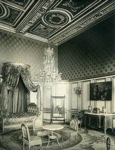 France Fontainebleau Castle Pope's Quarters Old LP Photo 1900