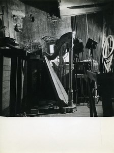 France Paris Backstage Ambigu Comique Lost Theater Harp Old Photo Bernand 1960