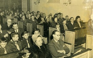 Argentina Buenos Aires Ceremony Sweden Flag Bandera Suecia Old Photo 1951