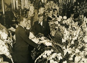 Buenos Aires Leveratto Funeral Airplane crash Lockheed B.12 Old Photo 1938