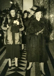 Argentina Buenos Aires Maria Luisa Bollini Roca de Crespo & Elena Old Photo 1938