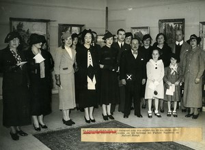 Argentina Buenos Aires Painter Juan Sol Exhibition Opening Old Photo 1937