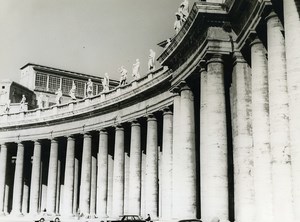 Italy Roma Rome Saint Peter's Square Old Photo 1961