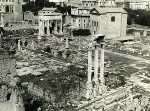 Italy Roma Rome Forum Foro Romano Old Photo 1961