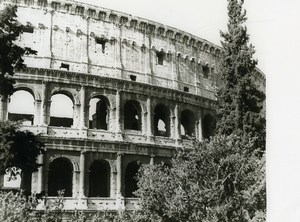 Italy Roma Rome Coliseum Colosseum Old Photo 1961