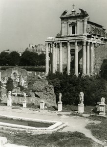 Italy Roma Rome Forum Foro Romano House of the Vestals Old Photo 1961