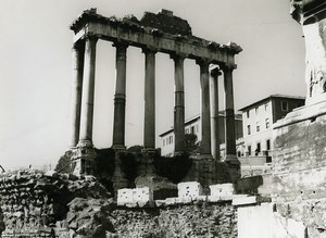 Italy Roma Rome Forum Foro Romano Old Photo 1961