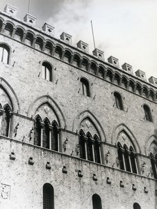 Italy Sienne Siena Palazzo Chigi-Saracini Old Photo 1961