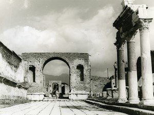 Italy Pompei Pompeii Ruins Old Photo 1961