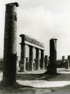 Italy Pompei Pompeii Ruins Old Photo 1961