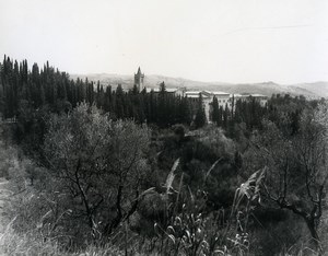 Italy Abbey of Monte Oliveto Maggiore Panorama Old Photo 1961