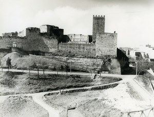 Italy Sicily Enna Panorama Lombardy Castle Old Photo 1961